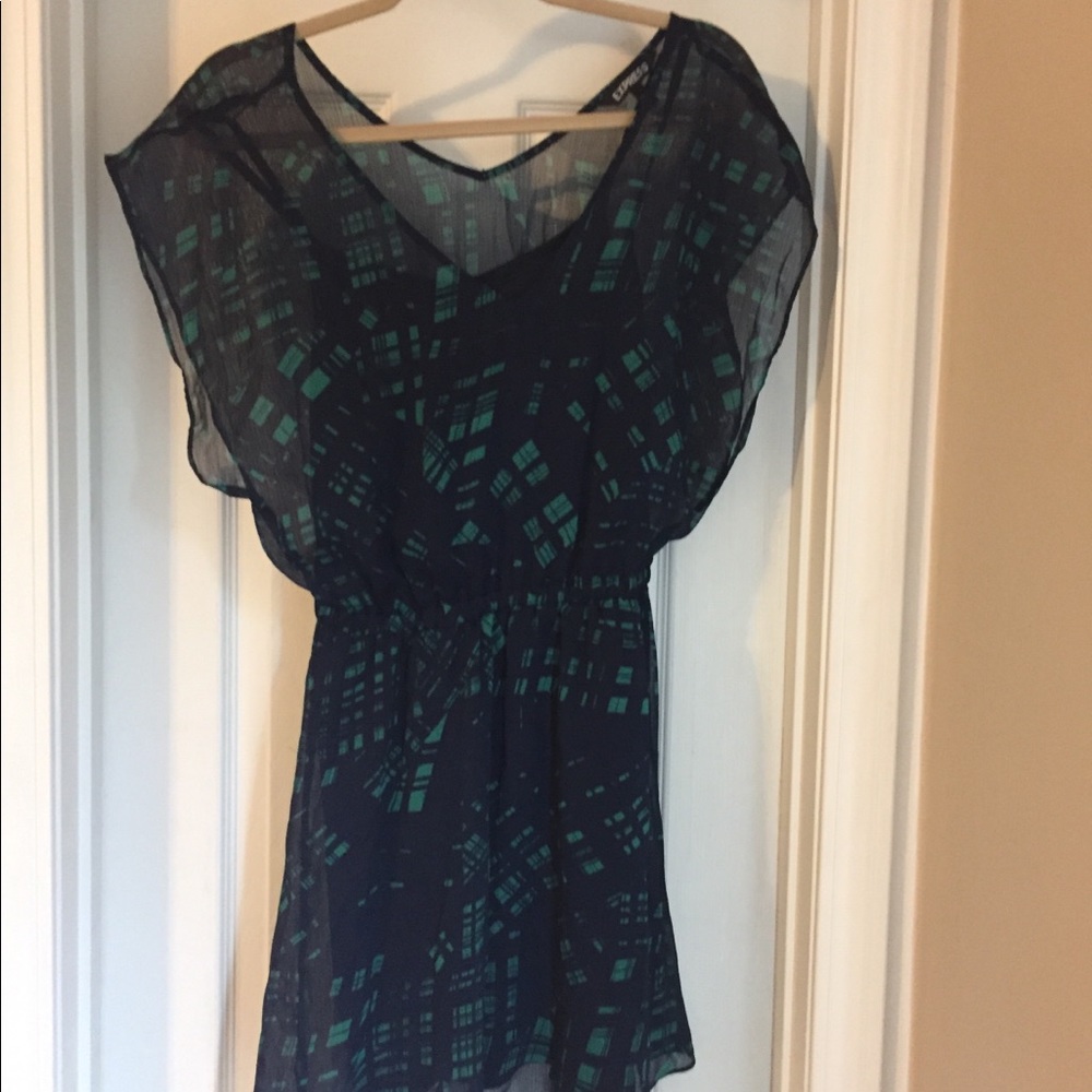 Express patterned dress- M